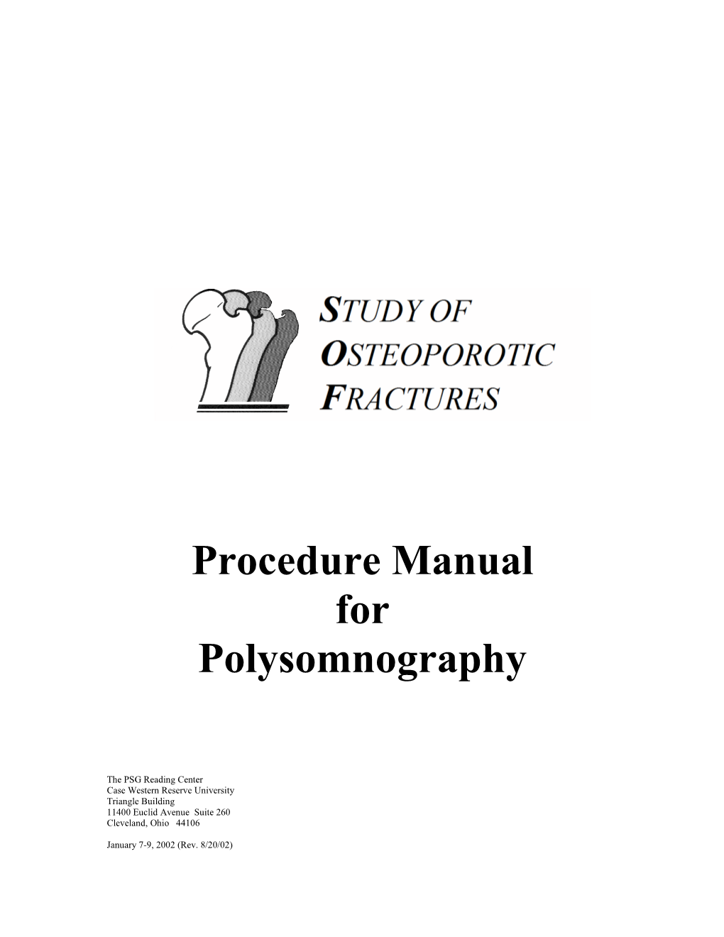 Procedure Manual for Polysomnography