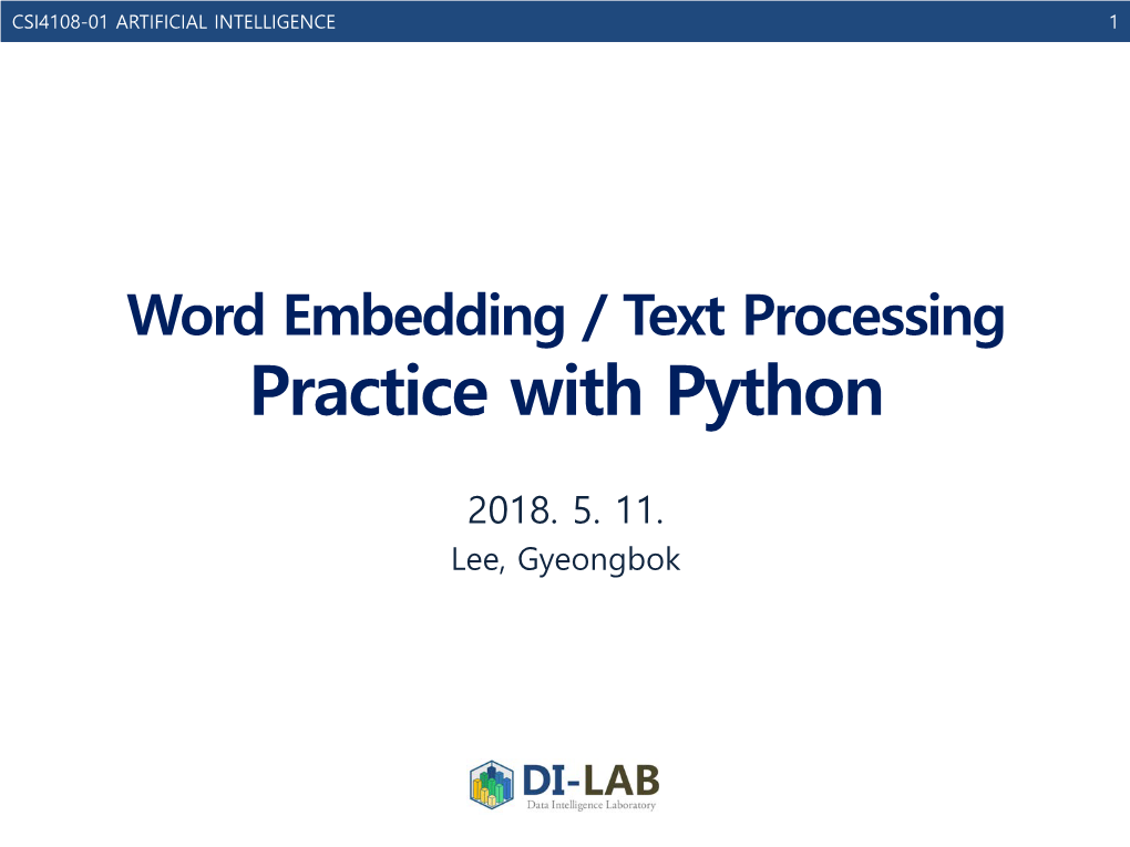 Practice with Python