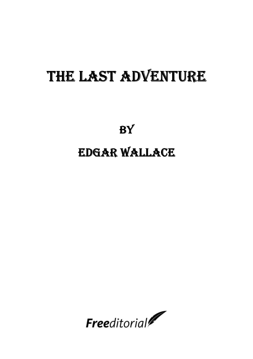 The Last Adventure