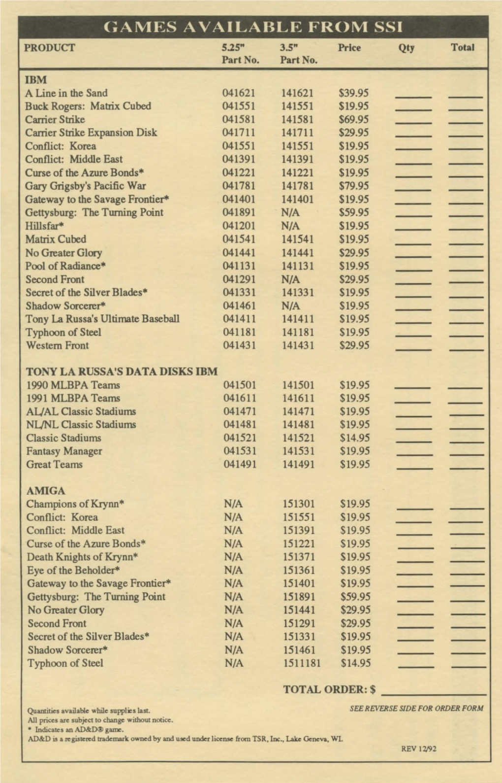 Ssi-92Orderform