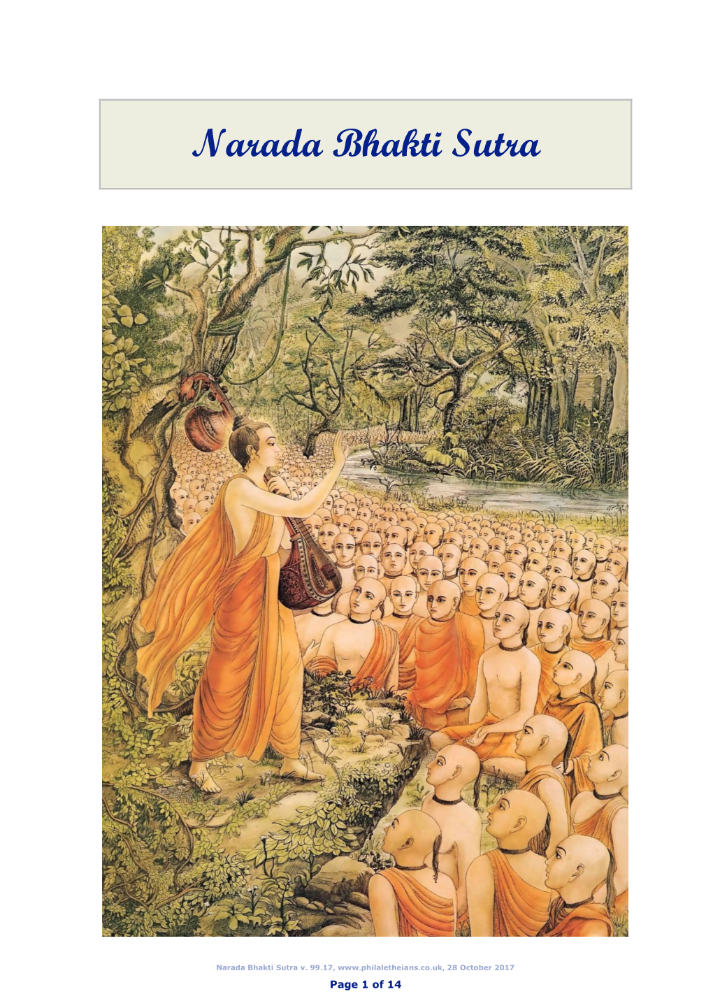 Narada Bhakti Sutra