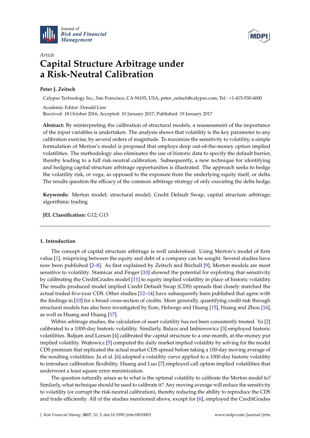 Capital Structure Arbitrage Under a Risk-Neutral Calibration