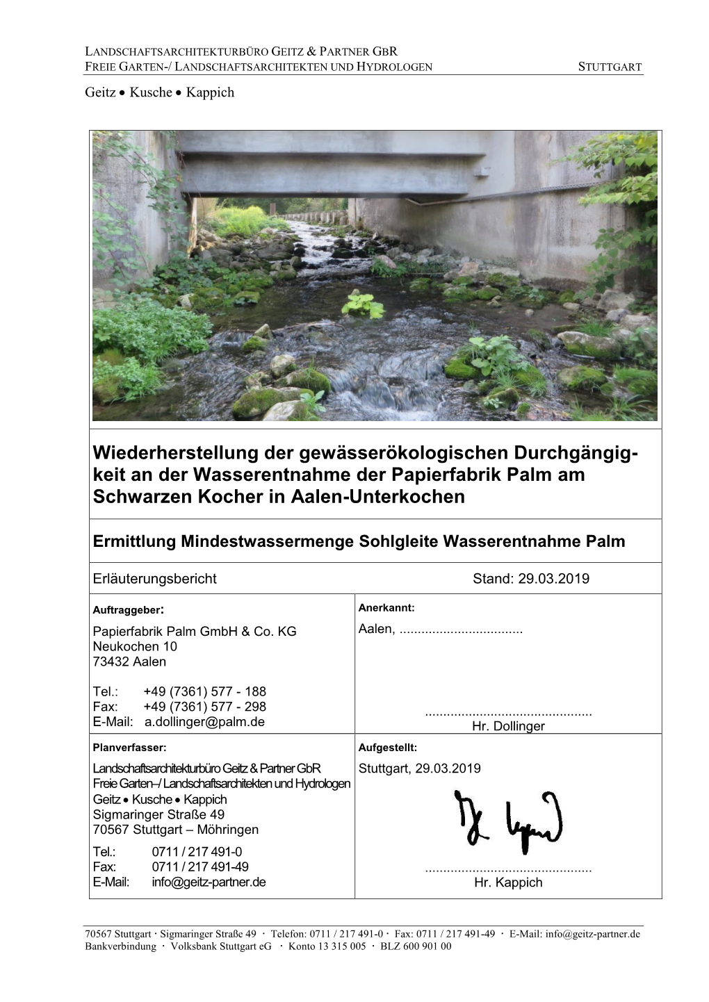 Keit an Der Wasserentnahme Der Papierfabrik Palm Am Schwarzen Kocher in Aalen-Unterkochen