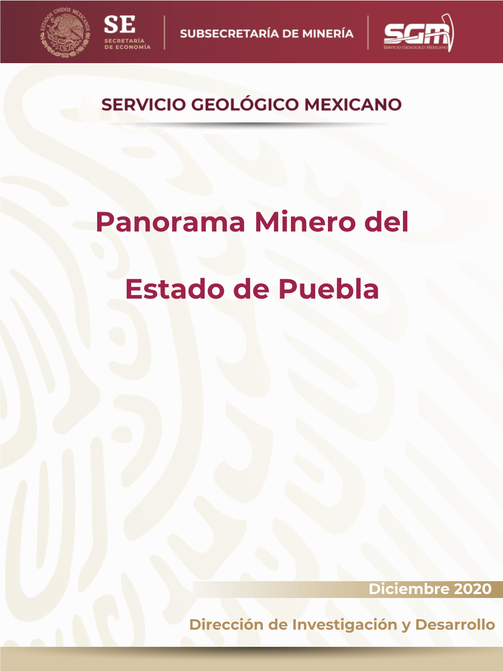 Panorama Minero Del Estado De Puebla PRESENTACIÓN