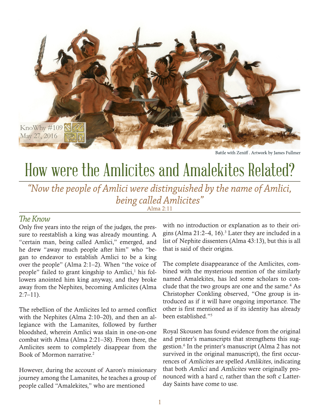 How Were the Amlicites and Amalekites Related?