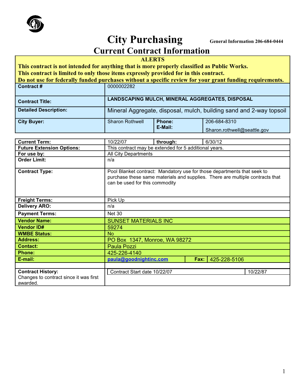 Current Contract Information Form s35