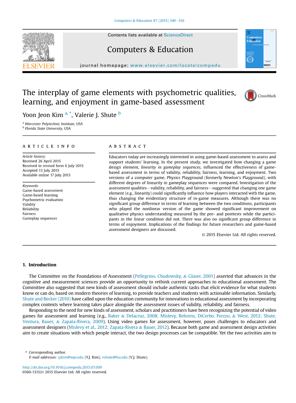 The Interplay of Game Elements with Psychometric Qualities, Learning, and Enjoyment in Game-Based Assessment