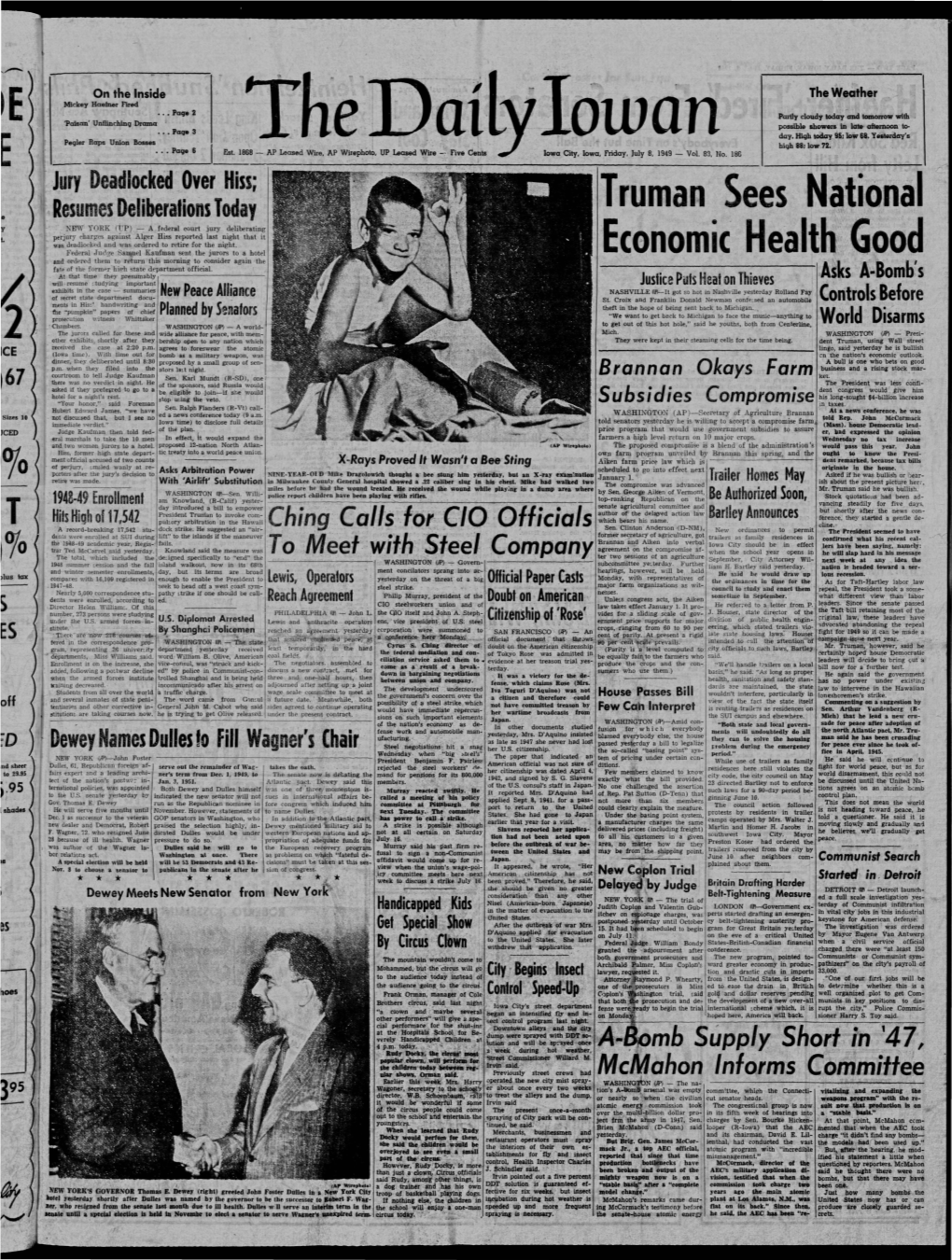 Daily Iowan (Iowa City, Iowa), 1949-07-08