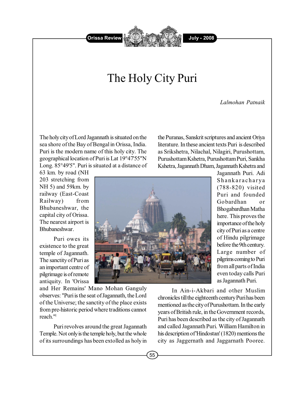 The Holy City Puri