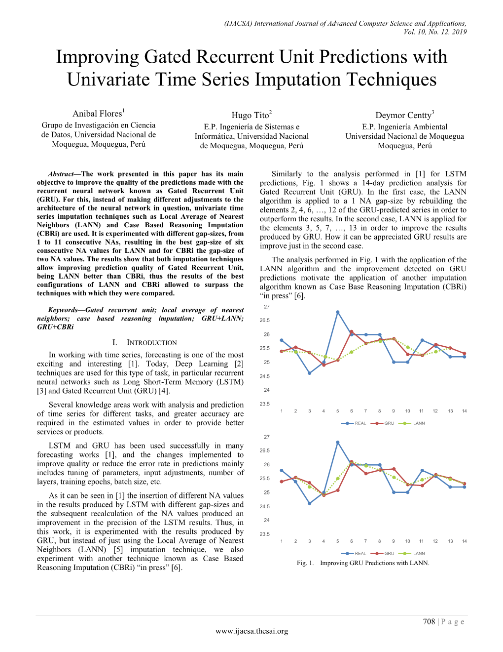 Improving Gated Recurrent Unit Predictions with Univariate Time Series Imputation Techniques
