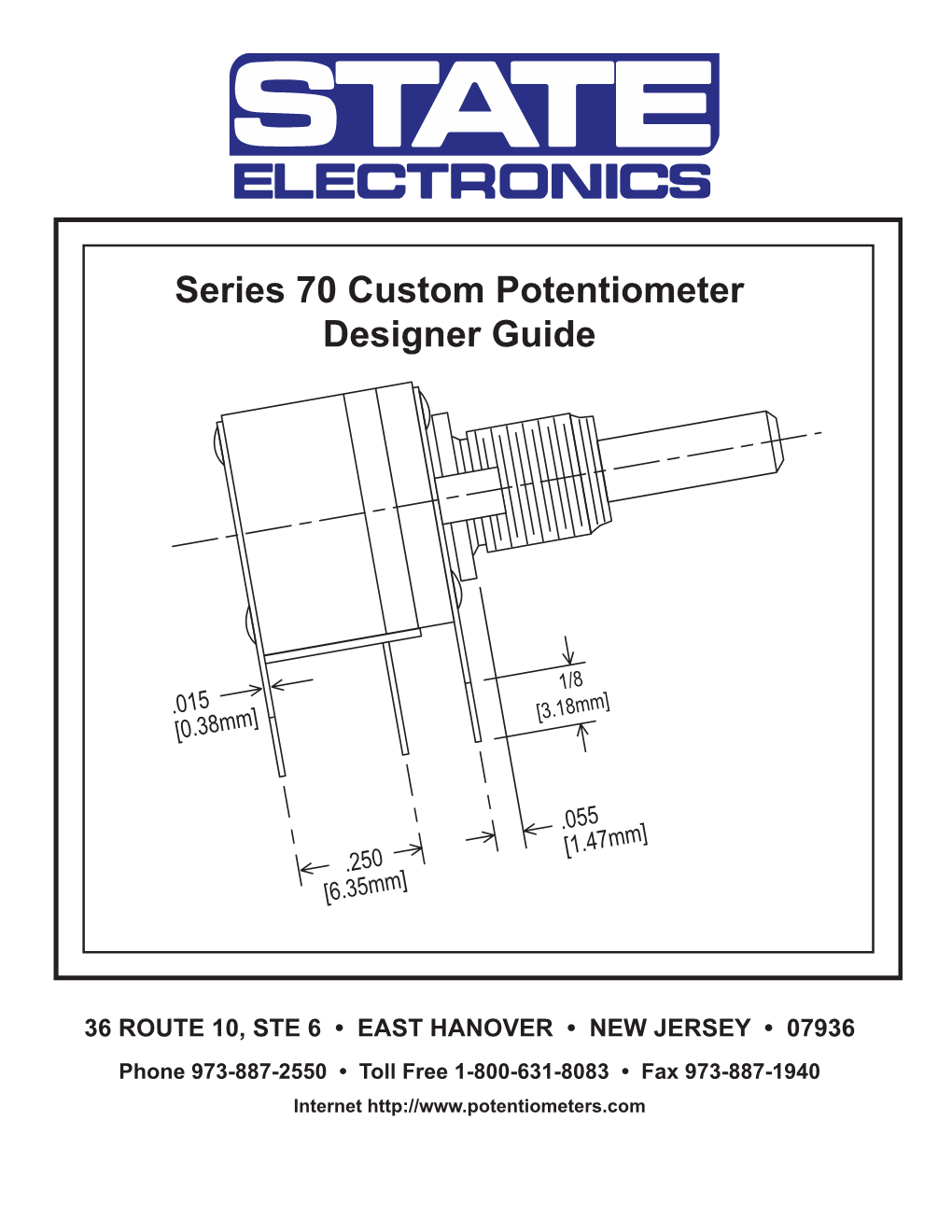 Conductive Plastic and Cermet MODPOT Panel Potentiometers