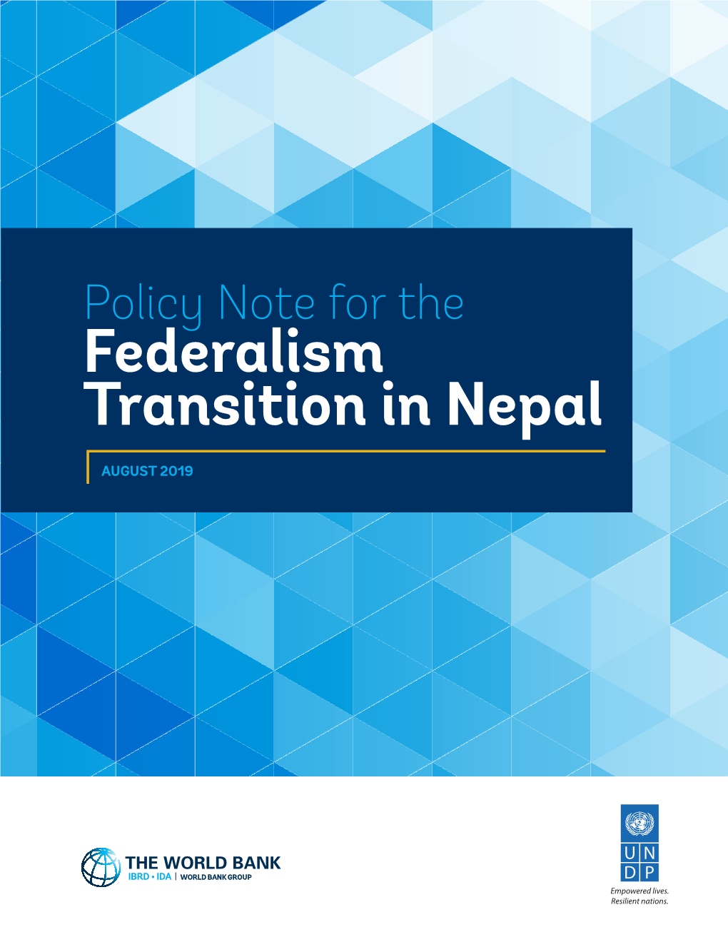 Policy Note for the Federalism Transition in Nepal