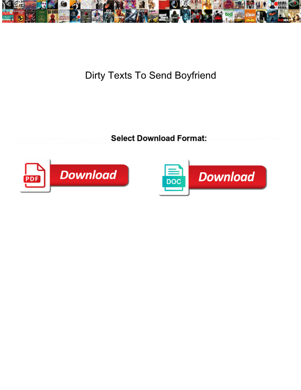 Dirty Texts to Send Boyfriend