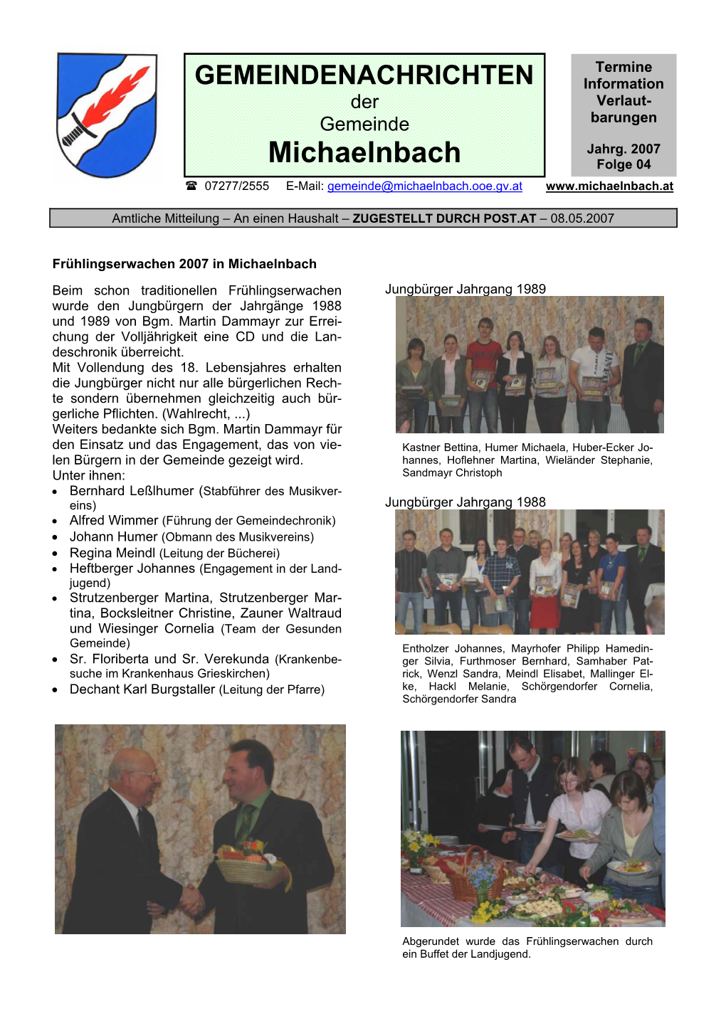 Gemeindezeitung 2007