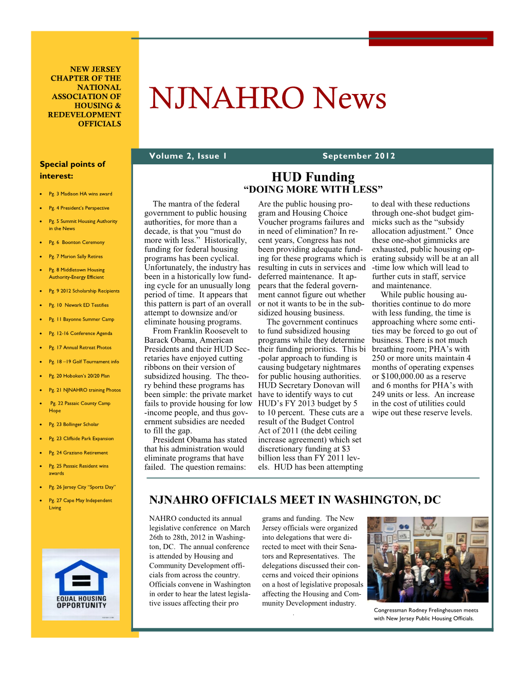 NJNAHRO News REDEVELOPMENT OFFICIALS