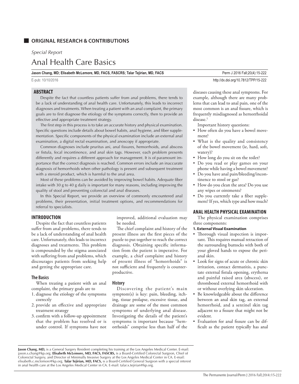 Anal Health Care Basics