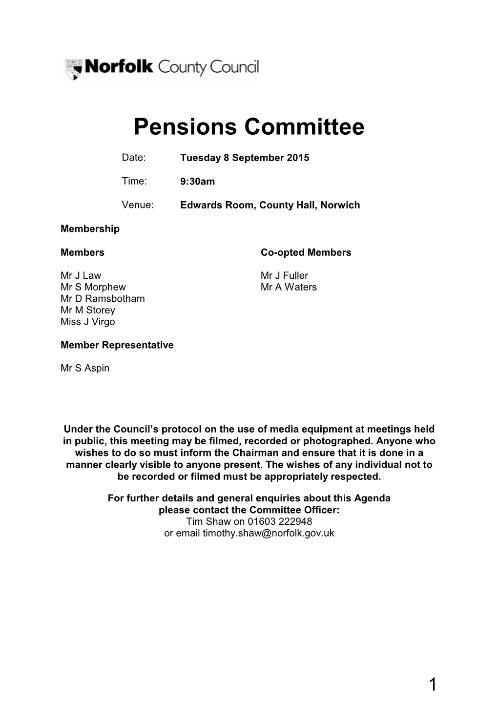 Pensions Committee