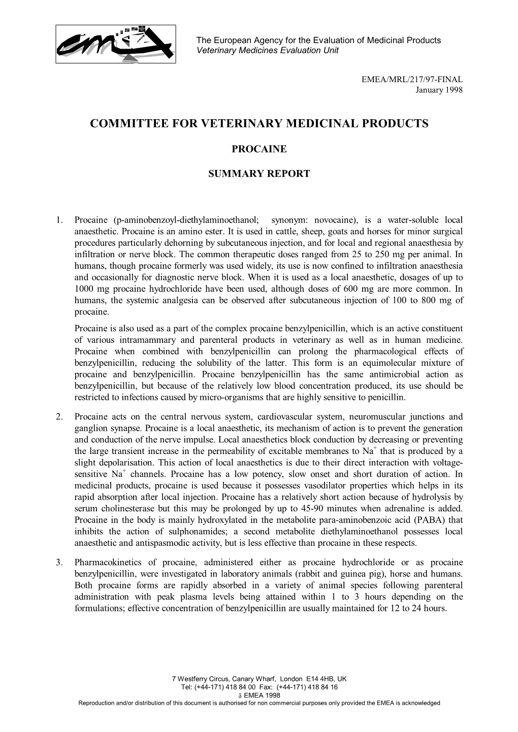 Committee for Veterinary Medicinal Products