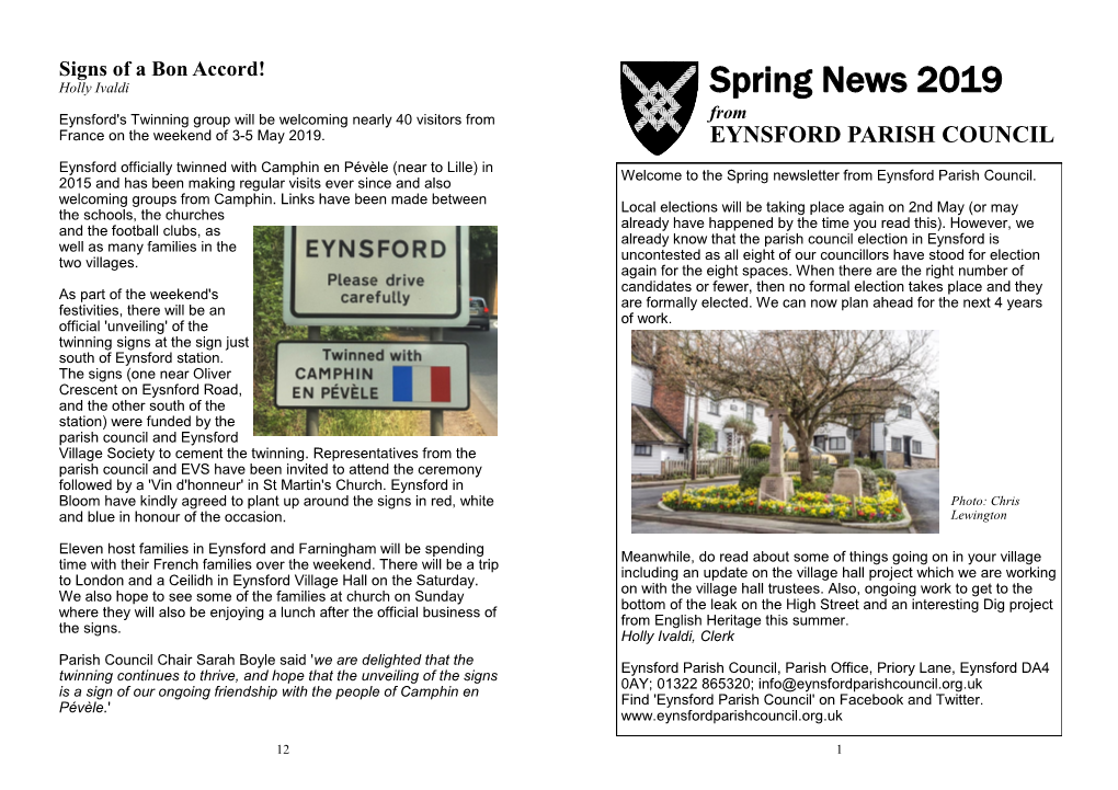 Parish News Spring 2019