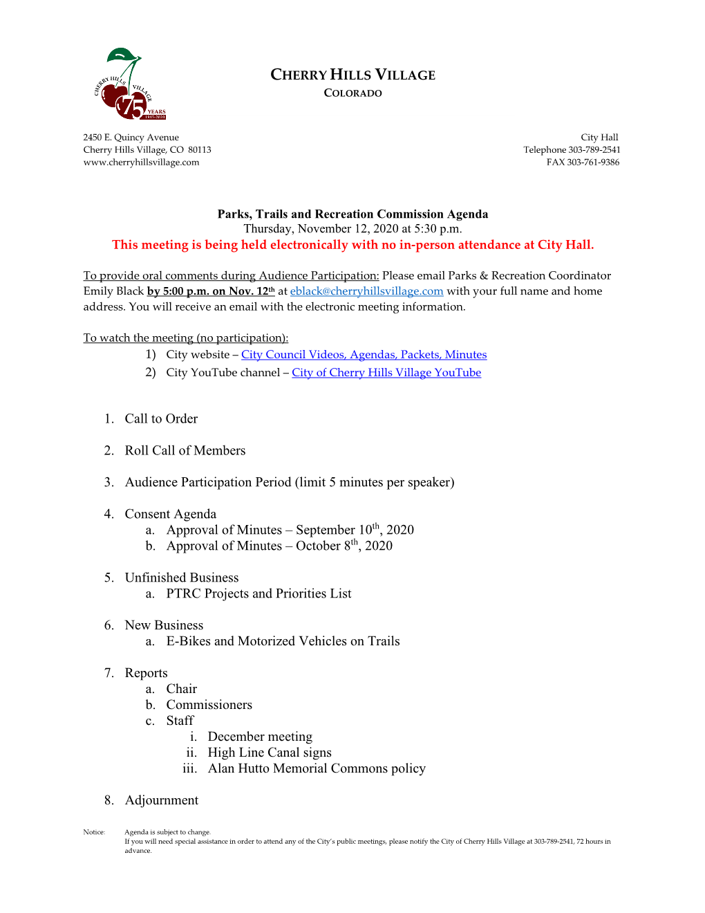 City Council Agenda