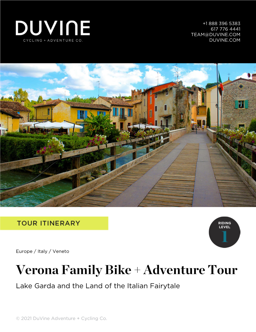 Verona Family Bike + Adventure Tour Lake Garda and the Land of the Italian Fairytale