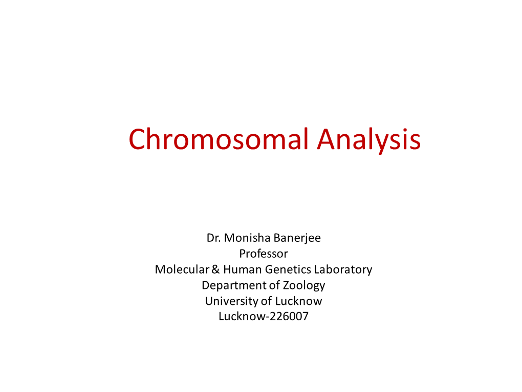 Chromosome Abberrations N Genetic Diseases