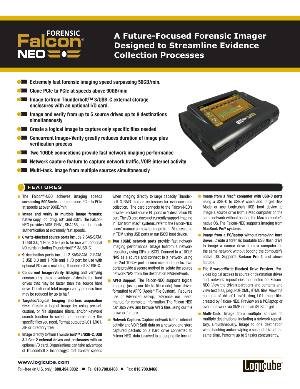 A Future-Focused Forensic Imager Designed to Streamline Evidence Collection Processes