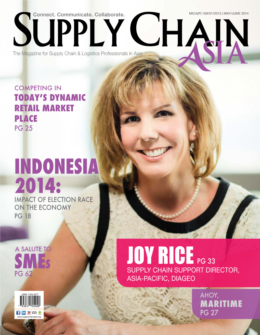 Joy Rice Pg 33 Pg 62 Supply Chain Support DIRECTOR, Asia-Pacific, Diageo