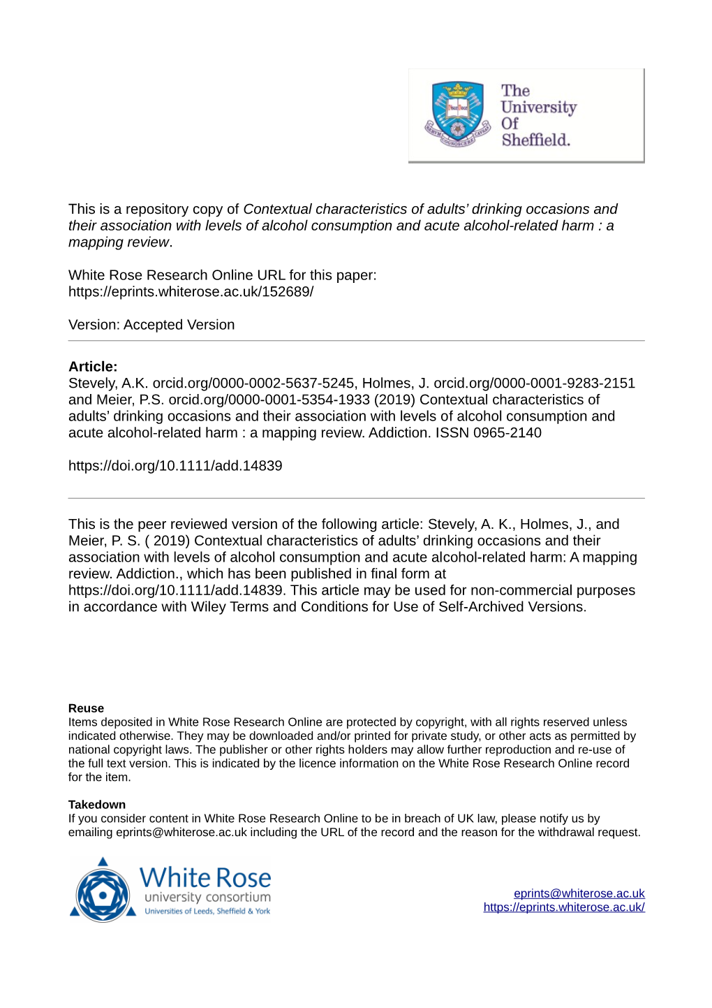 Stevely Et Al Characteristics of Adults' Drinking Occasions.Pdf