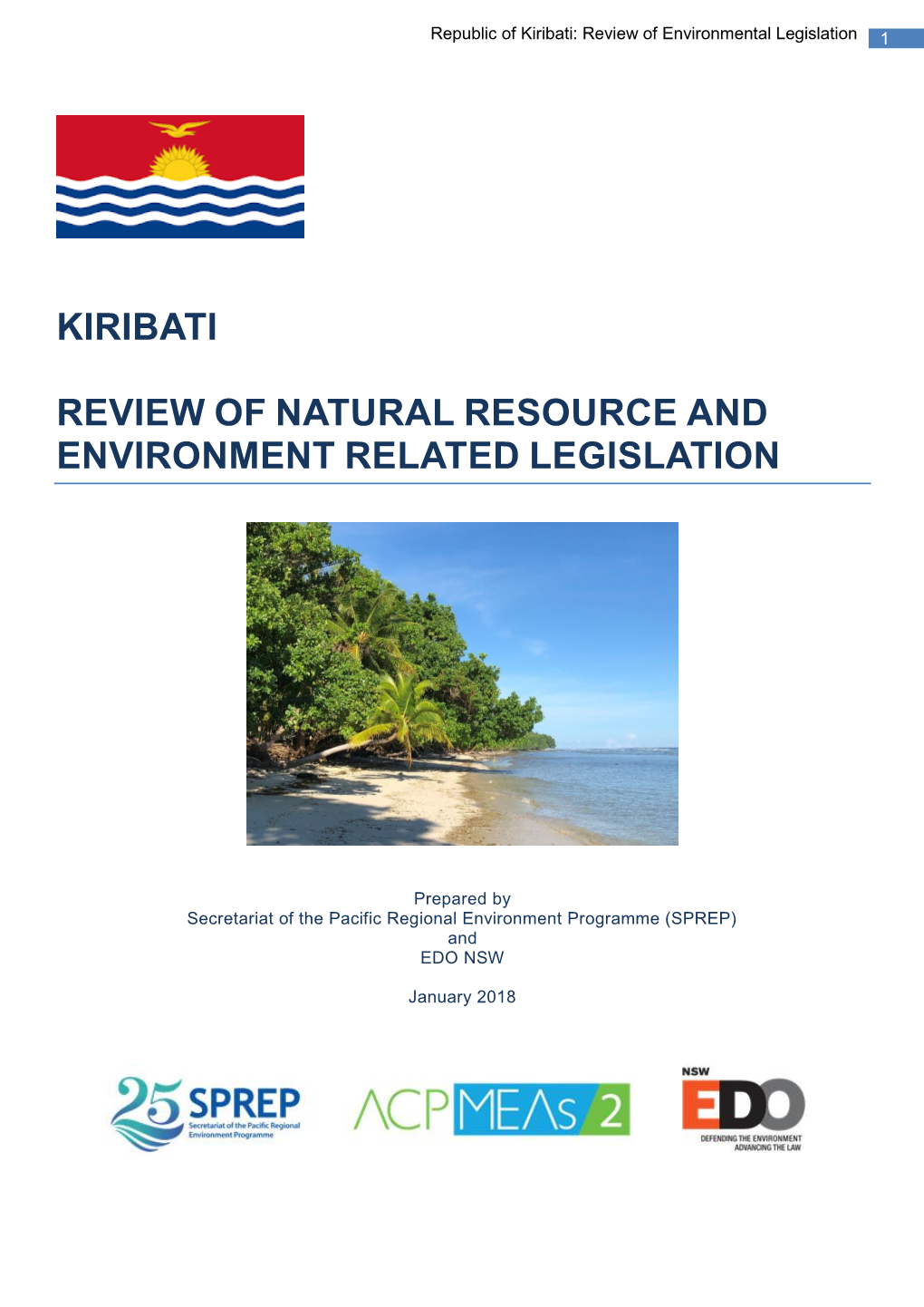 Kiribati Review of Natural Resource and Environment