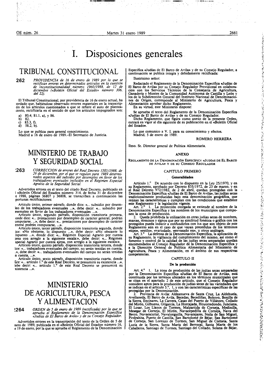 Disposiciones Generales