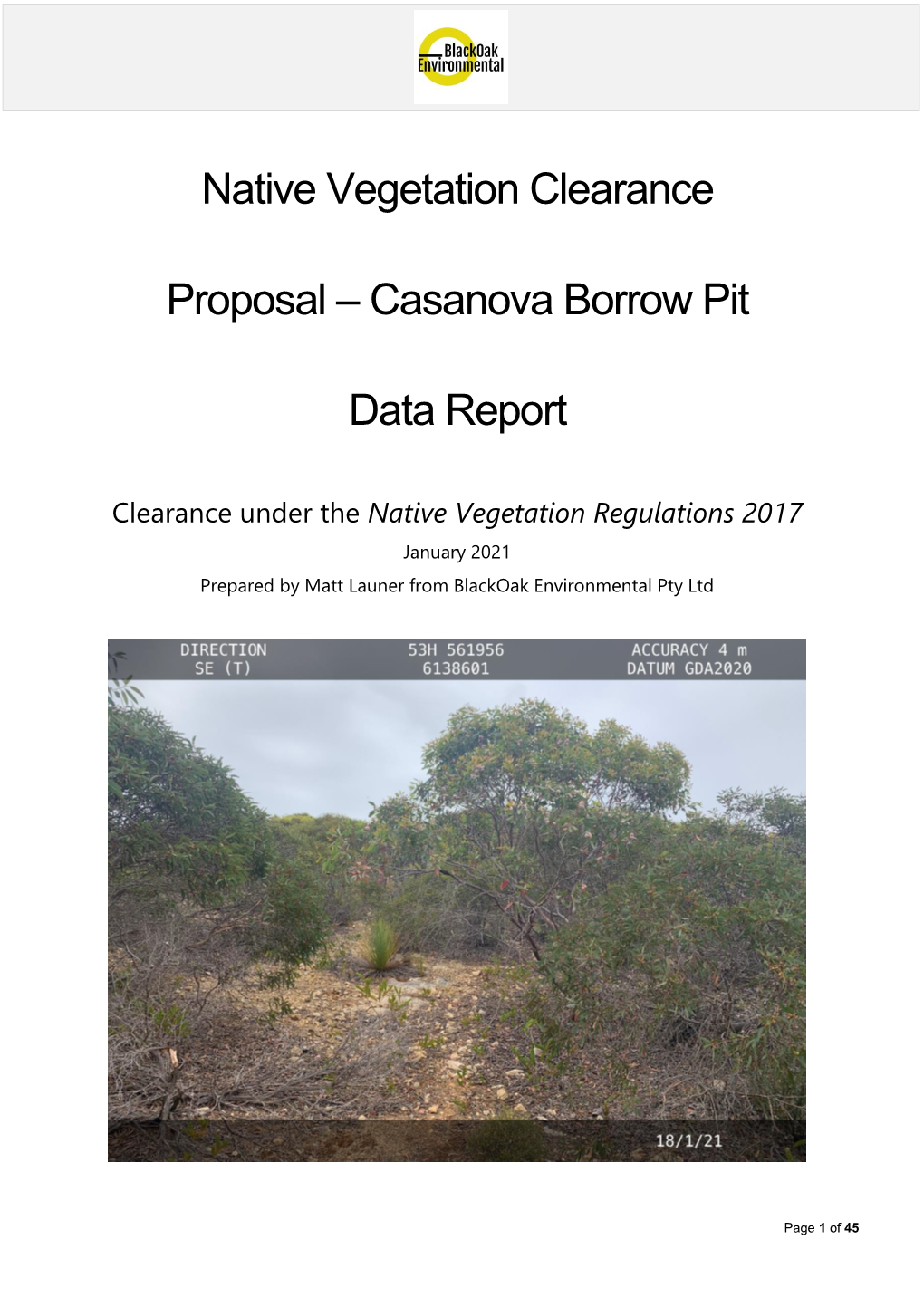 Casanova Borrow Pit