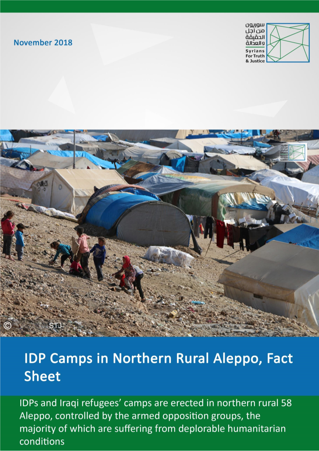 IDP Camps in Northern Rural Aleppo, Fact Sheet.Pdf