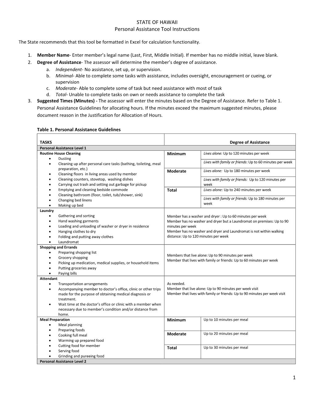 PA Tool Instructions