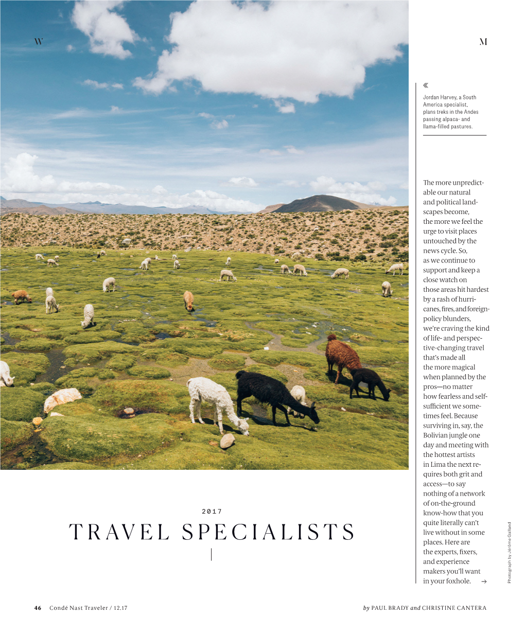 Travel Specialists