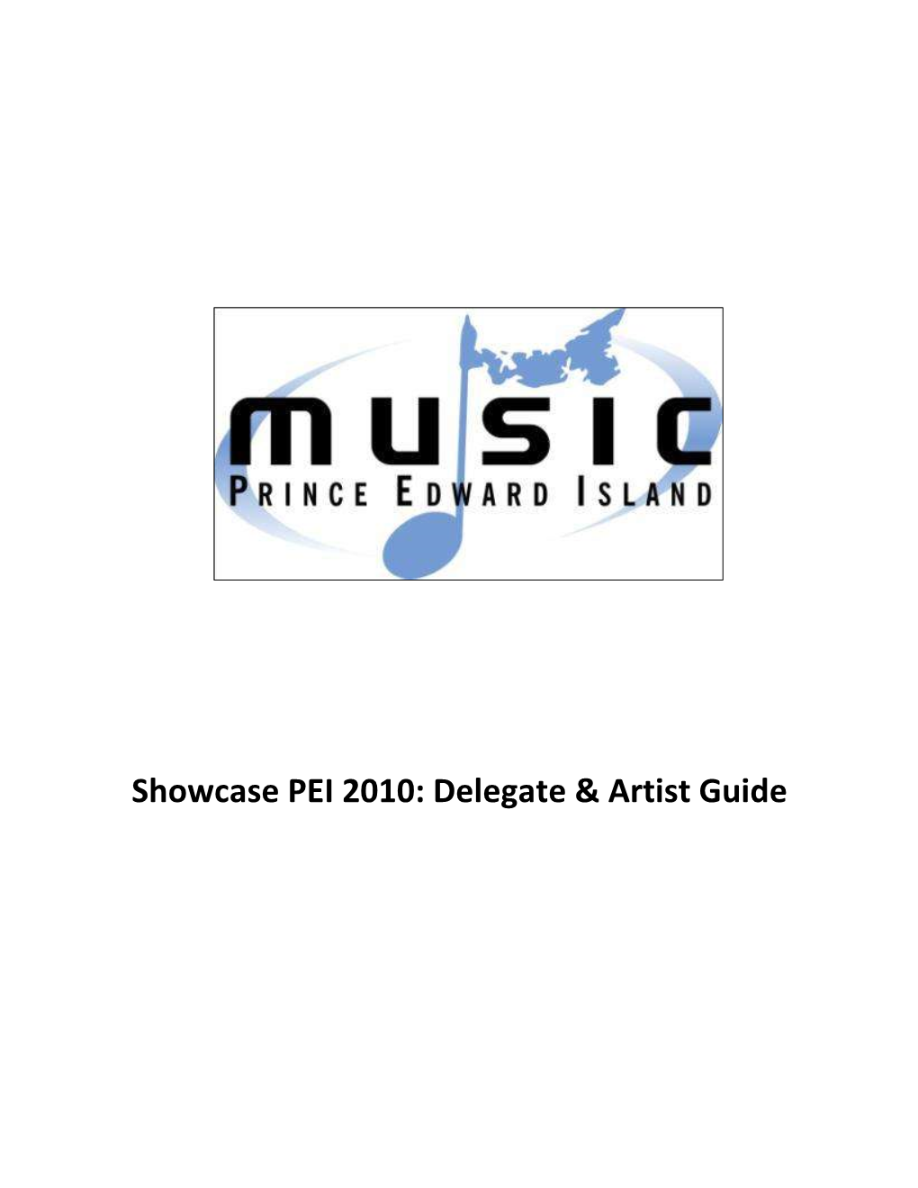 Showcase PEI 2010: Delegate & Artist Guide