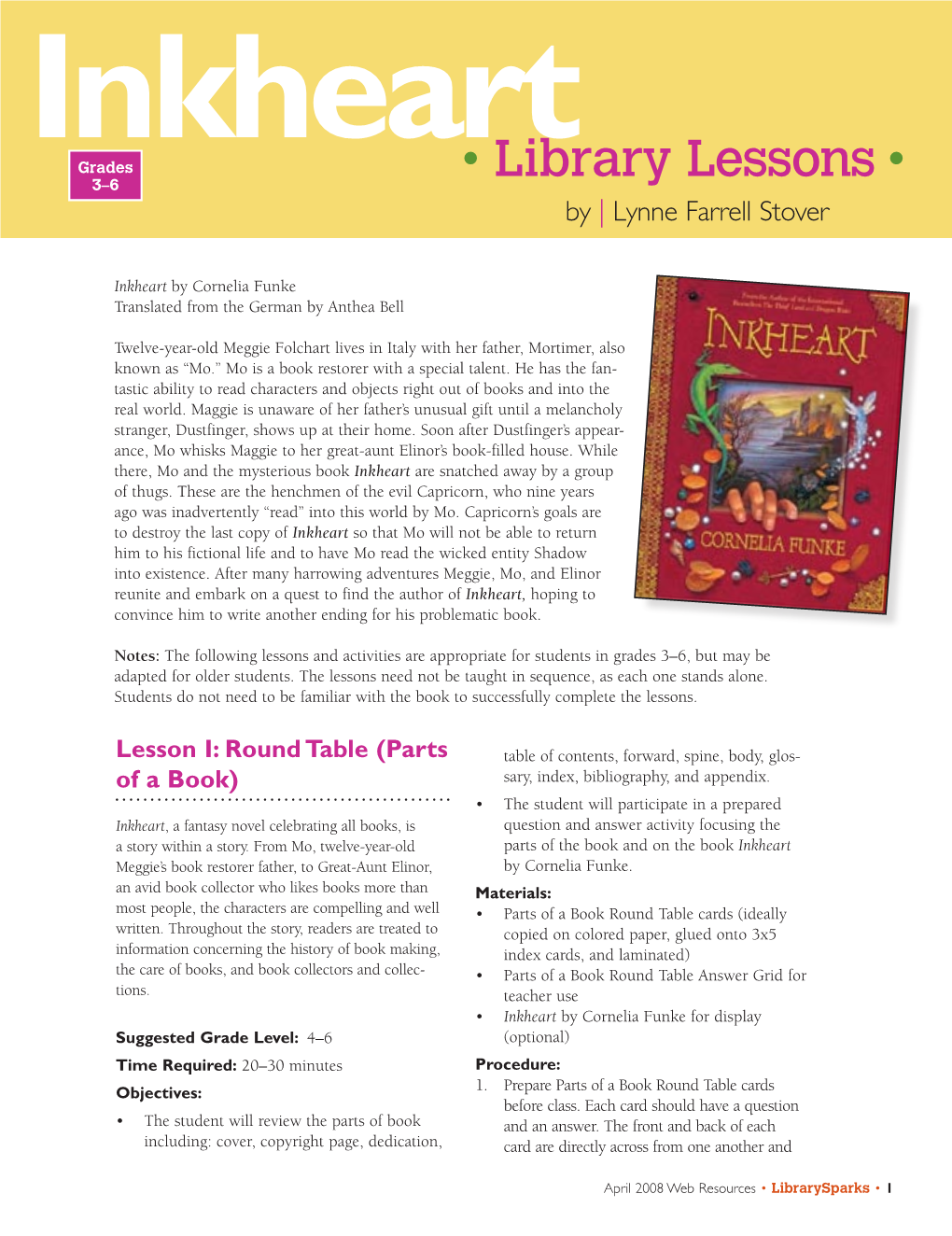 Library Lessons: Inkheart