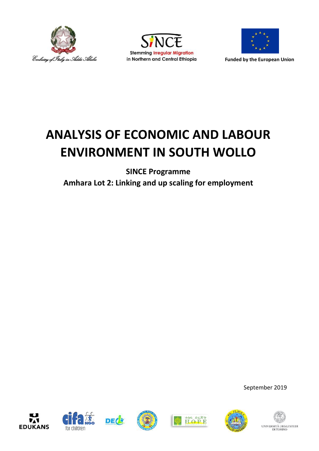 Analysis of Economic and Labour Environment in South Wollo