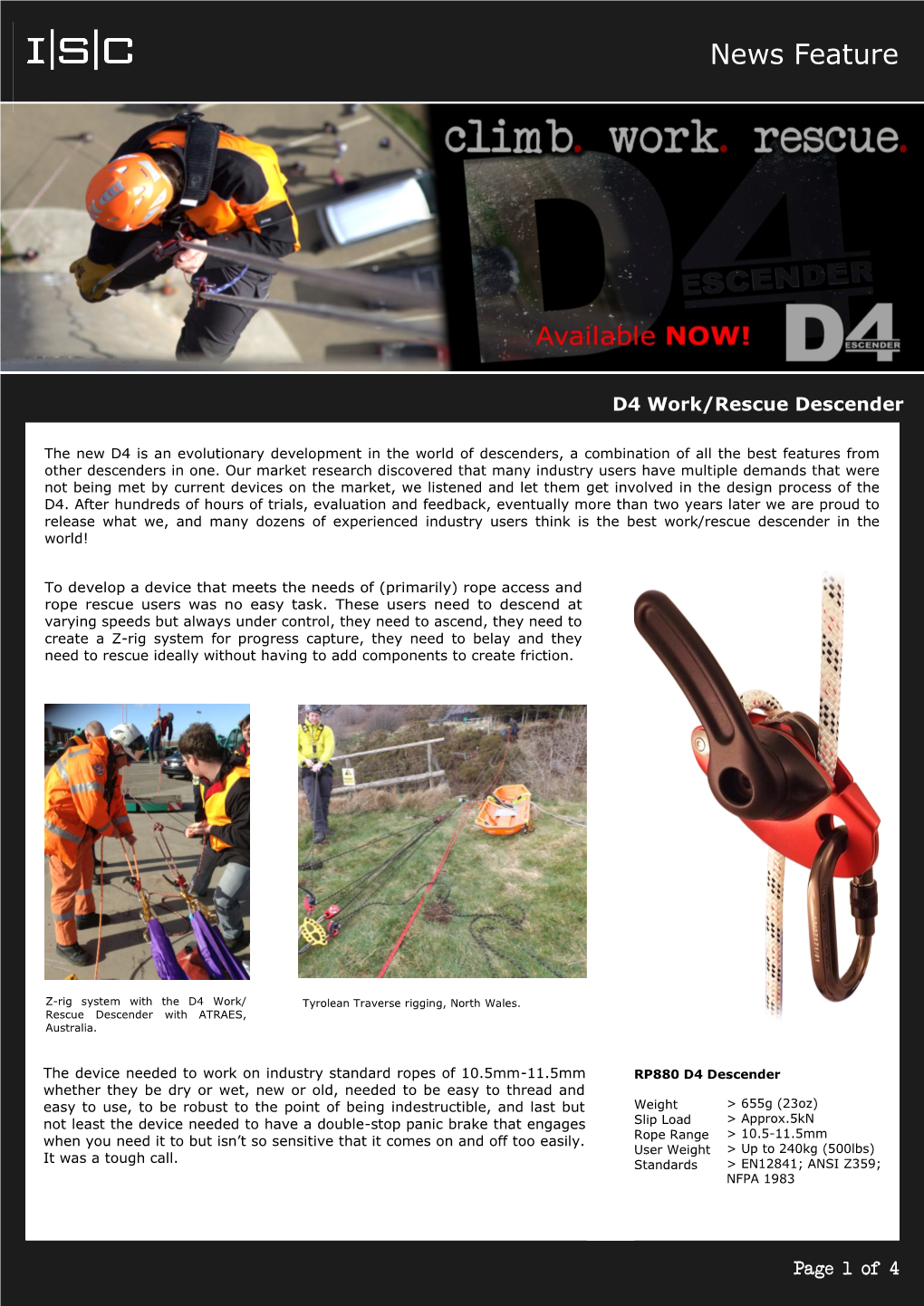 D4 Descender News Feature