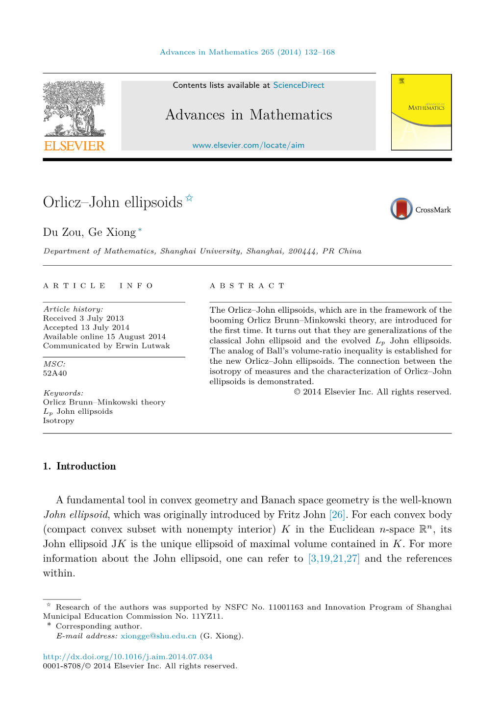 Orlicz–John Ellipsoids