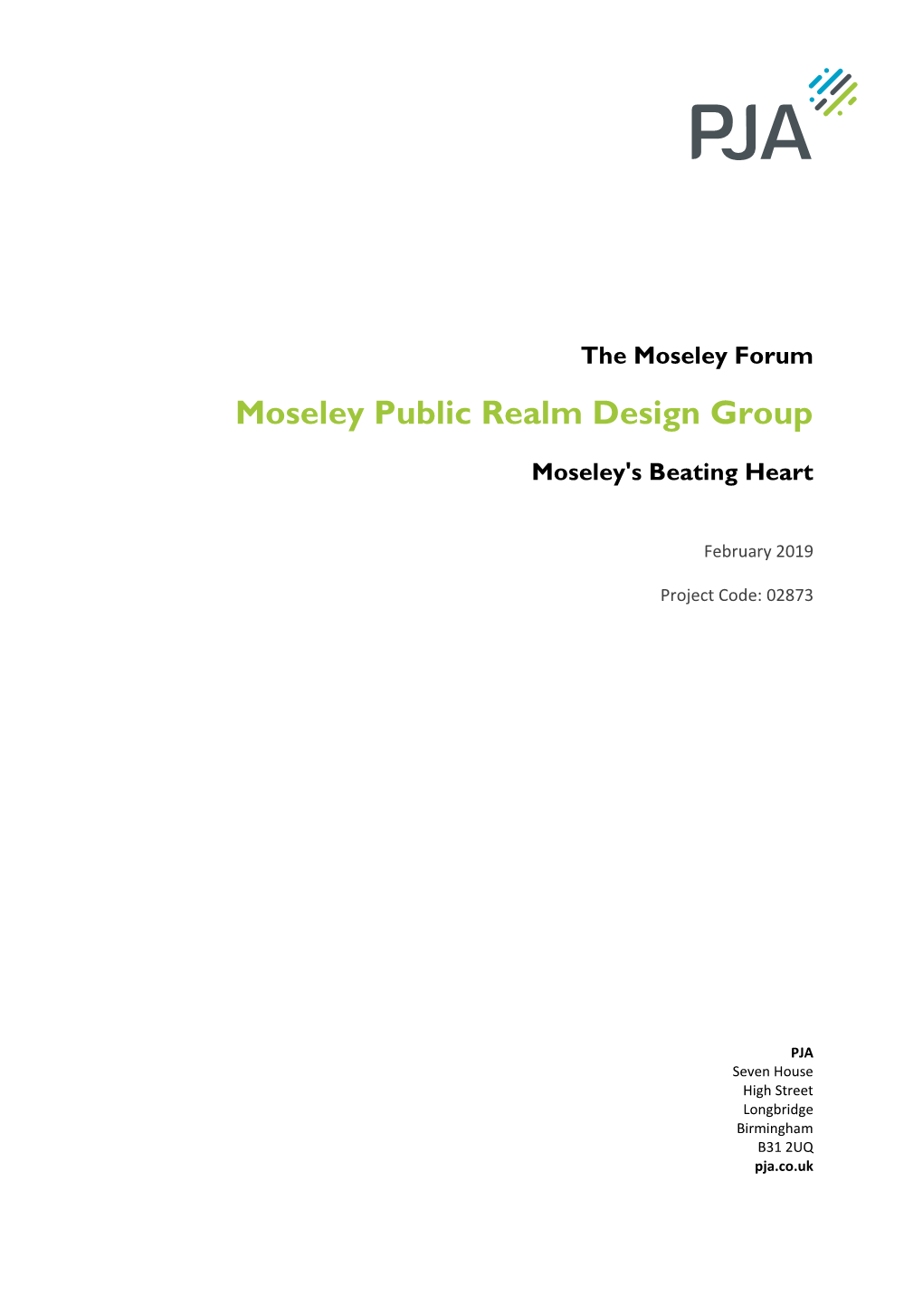 Moseley Public Realm Design Group