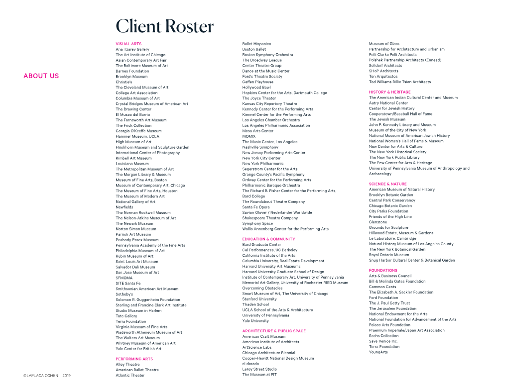 Client Roster