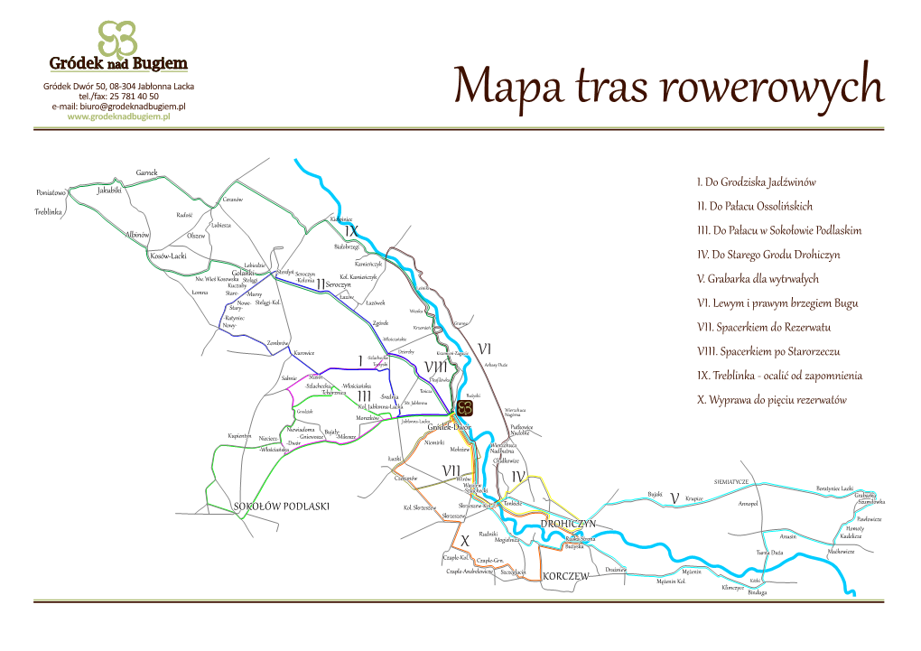 Mapa Tras Rowerowych