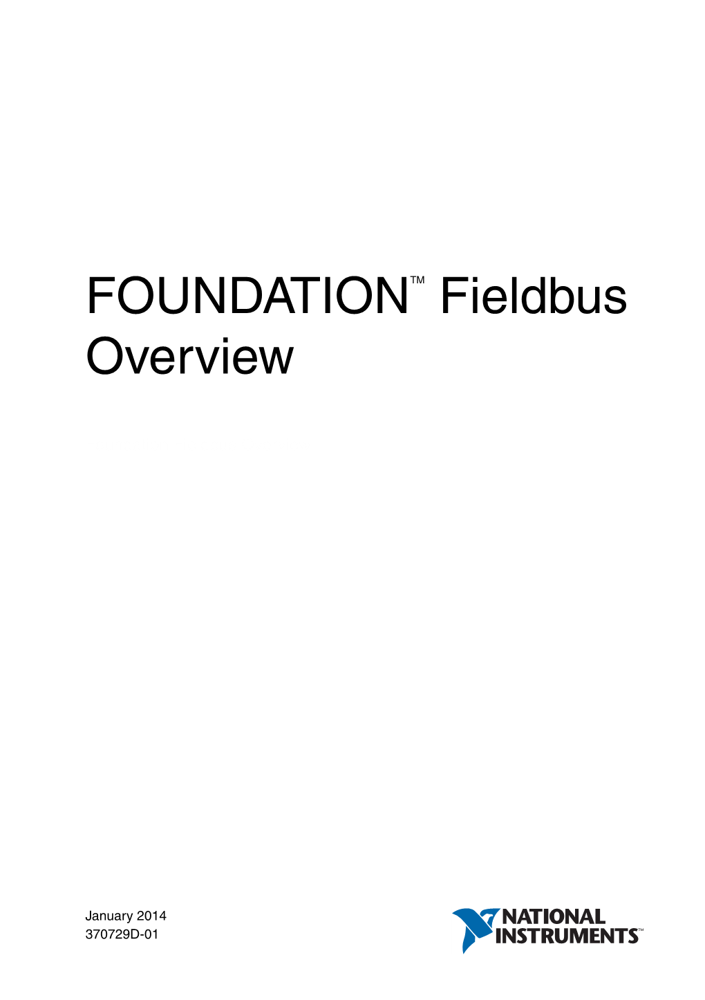 Foundation Fieldbus Overview