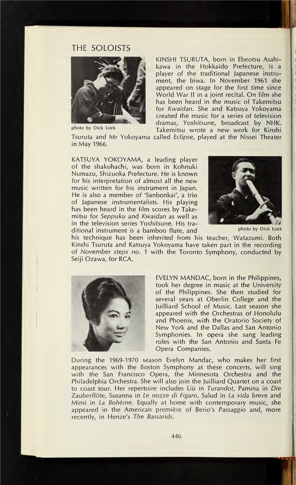 Boston Symphony Orchestra Concert Programs, Season 89, 1969-1970