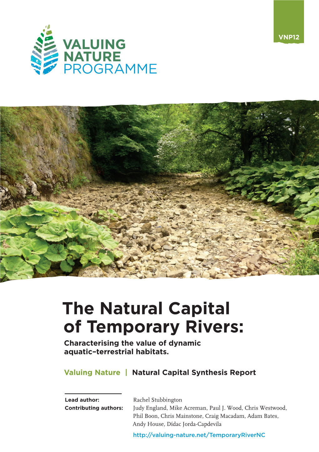 The Natural Capital of Temporary Rivers: Characterising the Value of Dynamic Aquatic–Terrestrial Habitats