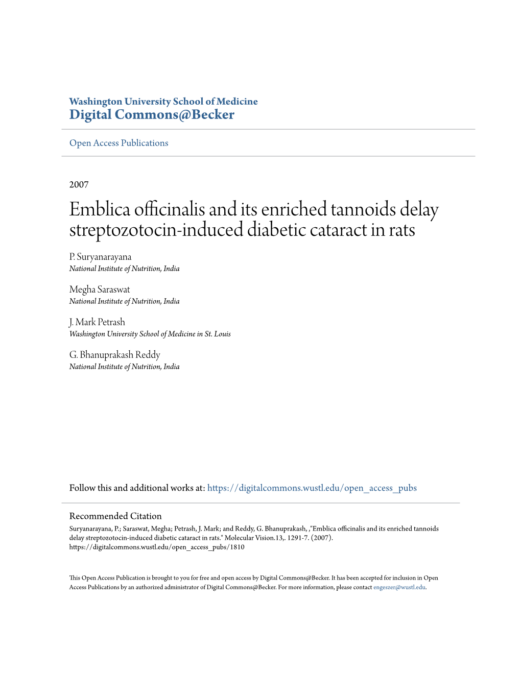 Emblica Officinalis and Its Enriched Tannoids Delay Streptozotocin-Induced Diabetic Cataract in Rats P