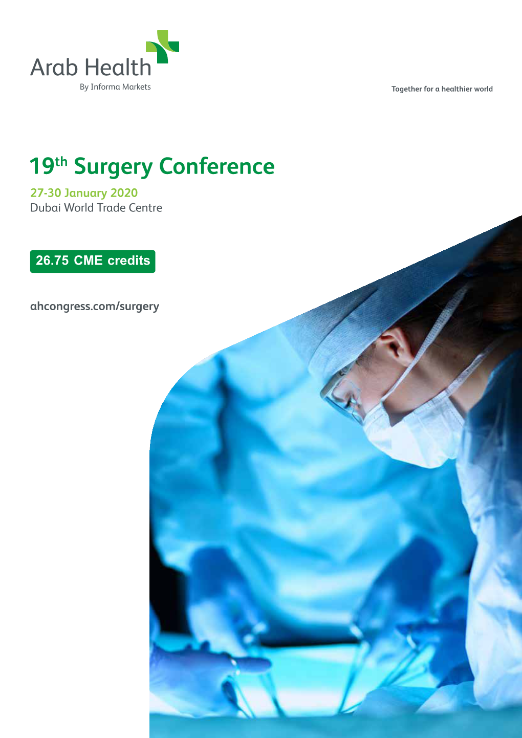 19Th Surgery Conference 27-30 January 2020 Dubai World Trade Centre
