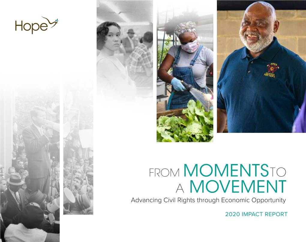 FROM MOMENTSTO a MOVEMENT Advancing Civil Rights Through Economic Opportunity