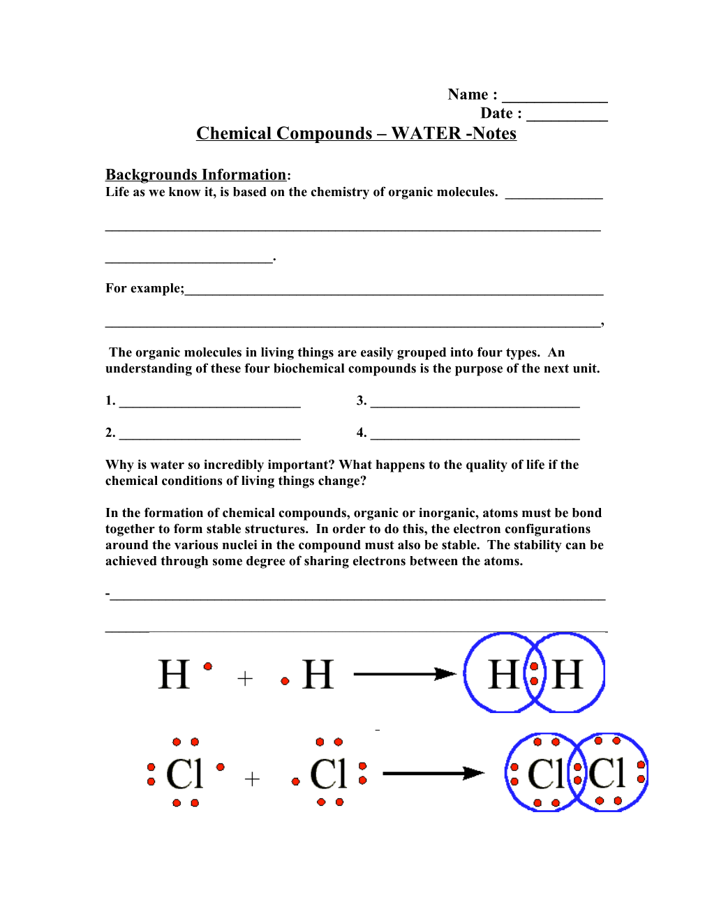 Unit B- Cell Compounds